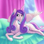 1:1 2023 aged_up arareroll athletic big_breasts blue_eyes breasts curtains digital_media_(artwork) equid equine eyelashes feathered_wings feathers female feral flurry_heart_(mlp) friendship_is_magic furniture hair hasbro hi_res horn huge_breasts lips looking_at_viewer lying mammal multicolored_hair my_little_pony on_front on_sofa pink_body slim sofa solo tail two_tone_hair widescreen winged_unicorn wings