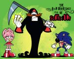 absurd_res amy_rose anthro blue_archer_(artist) bone cartoon_network clothing dr._eggman female fire group hi_res humanoid male sega simple_background skeleton sonic_the_hedgehog sonic_the_hedgehog_(series) text the_grim_adventures_of_billy_and_mandy tongue trio