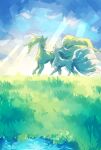 2023 alolan_form alolan_ninetales ambiguous_gender canid canine cloud colored day detailed_background digital_media_(artwork) digital_painting_(artwork) digitigrade duo eye_contact feral fluffy fluffy_chest fluffy_tail full-length_portrait fur generation_1_pokemon grass head_tuft hi_res kemono landscape larger_ambiguous larger_feral light light_beam looking_at_another mammal monotone_body monotone_fur monotone_tail multi_tail multicolored_ears nature ninetales nintendo ohayou_milk outside pink_inner_ear plant pokemon pokemon_(species) pond portrait quadruped red_eyes regional_form_(pokemon) romantic romantic_couple shaded side_view signature size_difference sky smaller_ambiguous smaller_feral snout standing sunbeam sunlight tail tuft two_tone_ears walking water white_body white_ears white_fur white_tail yellow_body yellow_ears yellow_fur yellow_tail