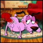 1:1 anal anal_penetration anthro anus ass_up balls beagle blush bodily_fluids butt canid canine canis cartoon_network courage_the_cowardly_dog courage_the_cowardly_dog_(character) cum cum_in_ass cum_inside digital_drawing_(artwork) digital_media_(artwork) disembodied_penis domestic_dog ejaculation erection fur genital_fluids genitals hi_res humanoid_genitalia humanoid_penis hunting_dog katz_(courage_the_cowardly_dog) male male/male male_penetrated male_penetrating male_penetrating_male mammal muffinlewds nude offscreen_character on_model orgasm penetration penile penis pink_body pink_fur scent_hound semi-anthro sex simultaneous_orgasms smile solo solo_focus tail