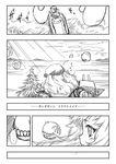  comic floating_fortress_(kantai_collection) greyscale hat highres kantai_collection kohige monochrome northern_ocean_hime santa_hat shinkaisei-kan translated 
