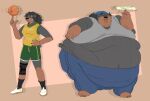 anthro brace canid canine canis clothing crustypelican3 domestic_dog fat_rolls female hi_res huge_belly loss_of_dexterity mammal mastiff molosser morbidly_obese morbidly_obese_female obese obese_female overweight overweight_female rosie_(crustypelican3) rottweiler sequence shirt solo sportswear sweatpants tank_top topwear weight_gain wide_hips