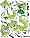 anthro big_claws cheek_tuft chillet claws creeper_hoodie dethtwink facial_tuft feral fluffy fluffy_tail hybrid male mammal model_sheet monster_energy mustelid musteline pal_(species) palworld pocketpair roach(oc) stoat tail true_musteline tuft weasel