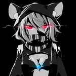  alternate_costume animal_ears breasts cleavage cosplay gem glowing glowing_eyes hood kantai_collection kozakura_(dictionary) mouse_ears nazrin re-class_battleship re-class_battleship_(cosplay) red_eyes scarf shawl short_hair small_breasts solo touhou 