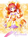  :o amanogawa_kirara bare_shoulders blush brown_hair choker cure_twinkle earrings english engrish eyelashes frilled_skirt frills gloves go!_princess_precure gradient_hair hair_ornament jewelry koron_(macarongirl27) long_hair magical_girl multicolored_hair precure purple_eyes quad_tails ranguage red_hair ribbon skirt smile solo star star_earrings starry_background streaked_hair text_focus thighhighs twintails two-tone_hair white_gloves white_legwear zettai_ryouiki 