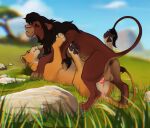 anus balls black_hair brown_body brown_fur canon_couple disney duo eye_scar facial_scar feet felid female female_penetrated feral feral_on_feral feral_penetrated feral_penetrating feral_penetrating_feral from_front_position fur genitals grass hair hi_res kiara_(the_lion_king) kovu_(the_lion_king) lion lying male male/female male_penetrating male_penetrating_female mammal missionary_position on_back pantherine pawpads penetration penile penile_penetration penis_in_pussy plant savanna scar sex tail tail_tuft the_lion_king tuft vaginal vaginal_penetration whiskers yanzer yellow_body yellow_fur