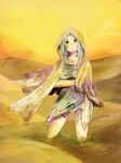  1girl alabasta blue_hair cloak nefertari_vivi one_piece princess sand solo torn_clothes 