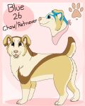 2016 aliasing ambiguous_gender bird_dog black_text blue_(sebdoggo) blue_eyes brown_body brown_fur button_ears canid canine canis character_name chow_chow claws digital_drawing_(artwork) digital_media_(artwork) digitigrade domestic_dog english_text feral flat_colors floppy_ears fur golden_retriever grey_sclera handwritten_text hunting_dog kerchief mammal mixed_breed model_sheet neckerchief open_mouth pawpads paws pink_background pink_kerchief pink_neckerchief pink_nose pink_pawpads pink_tongue raised_tail retriever sebdoggo simple_background smile snout solo spitz standing stated_adult stated_age tail text tongue trans_(lore) trans_man_(lore) whisker_spots white_body white_claws white_fur white_inner_ear yellow_body yellow_fur