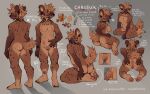 andromorph buttplug foreskin genitals hi_res hyena intersex male mammal model_sheet moobs nudelinooo penis piercing plug_(sex_toy) sex_toy solo tattoo trans_(lore)