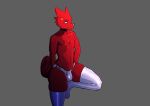 absurd_res animal_crossing anthro biped bulge chameleon femboy flick_(animal_crossing) hi_res latex lizard male male_anthro nintendo reptile scalie solo voruma