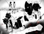 anthro black_body black_fur bodily_fluids canid canine cum cum_in_ass cum_inside doggystyle duo ejaculation fishing_rod from_behind_position fur genital_fluids hands-free incest_(lore) internal male male/male mammal sex