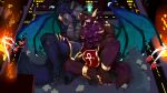  16:9 anthro anubis_bayek canid canine canis destruction duo hi_res hogan_bayek jackal macro male male/male mammal micro mordecal mythological_canine mythological_creature mythology were werecanid werecanine werewolf widescreen 