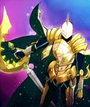  cape constellar_pleiades duel_monster helmet knight solo sword tere weapon yuu-gi-ou 
