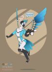  absurd_res animate_inanimate anthro avian bird blue_jay clockwork corvid dustyerror gear hi_res inanimate_object jay_(bird) machine male mechanical_wings new_world_jay oscine passerine raised_wings simple_background simple_eyes solo spread_wings toy windup wings 