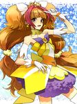  :d amanogawa_kirara bad_id bad_pixiv_id bangs bare_shoulders blunt_bangs blush boots brown_hair choker cure_twinkle earrings frilled_skirt frills gloves go!_princess_precure gumimogu7 hair_ornament jewelry long_hair looking_at_viewer magical_girl multicolored_hair open_mouth orange_hair precure purple_eyes quad_tails skirt smile solo star star_earrings starry_background streaked_hair thigh_boots thighhighs twintails two-tone_hair very_long_hair white_legwear 