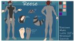  5_fingers 5_toes all_fours anthro arched_soles arm_tuft athletic back_muscles ball_tuft balls bedroom_eyes big_tail biped black_balls black_body black_fur bodily_fluids brown_hair bubble_butt butt cheek_tuft claws clenched_teeth colored crouching detailed digital_drawing_(artwork) digital_media_(artwork) drooling elbow_tuft english_text erection facial_markings facial_tuft fangs feet finger_claws fingers flaccid flat_colors fluffy fluffy_tail foot_focus forearm_tuft forearms foreskin front_view full_foot_pawpads full_pad fur genitals gesture glance grin grinning_at_viewer hair hand_gesture hand_on_hip head_markings hi_res humanoid_feet humanoid_genitalia humanoid_hands humanoid_penis looking_at_viewer male mammal markings mask_(marking) model_sheet multicolored_body multicolored_fur narrowed_eyes navel nipples nude open_mouth pawpads pecs penis pink_navel pink_nipples pink_nose pink_pawpads pink_penis pink_soles pinup plantigrade pointing pose procyonid purple_eyes raccoon raised_finger raised_heel rear_view reese_(rosarydraws) ribs ring_(marking) ringed_tail rosarydraws saliva seductive shoulder_tuft smile smiling_at_viewer soles solo spine standing standing_on_toes striped_markings striped_tail stripes tail tail_markings tailless teeth text tiptoes toe_claws toes tongue tongue_out tuft two_tone_body two_tone_feet two_tone_fur two_tone_hands vein veiny_penis white_sclera wrinkled_feet wrinkles 