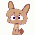  1:1 animated anthro blinking brown_body brown_fur clover_(fiddleafox) digital_media_(artwork) fur happy high_framerate lagomorph leporid loop male mammal rabbit short_playtime sodanalan1998 solo tail tail_motion tailwag 