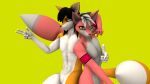 16:9 anthro canid canine duo felid fox hi_res jojo&#039;s_bizarre_adventure male mammal simple_background webi-wabo(artist) widescreen yellow_background