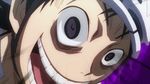  2boys abs akira_midousuji animated animated_gif bicycle_helmet black_eyes black_hair crazy creepy helmet lowres male_focus midousuji_akira multiple_boys scared smile surprised troll_face yowamushi_pedal 