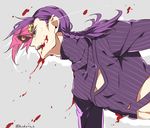  blood braid diavolo dual_persona freckles hokuto_shun jojo_no_kimyou_na_bouken king_crimson_(stand) pink_hair purple_hair stand_(jojo) sweater vento_aureo vinegar_doppio 