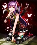  absurdres akira_ry0 bad_id bad_pixiv_id bat_wings chain highres original red_eyes solo wings 