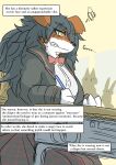 absurd_res anthro canid canine canis clothed clothing collie desk diaper diaper_fetish domestic_dog english_text female furniture green_eyes hair herding_dog hi_res mammal mttbsmn navy_hair pastoral_dog rough_collie school school_uniform sheepdog table text uniform wood wood_desk wood_furniture
