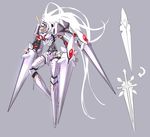  character_sheet ganesagi long_hair original solo sword very_long_hair weapon white_hair 