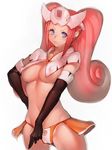  blue_eyes elbow_gloves forehead_protector fumio_(rsqkr) game_console gloves long_hair personification pink_hair sega_dreamcast sega_dreamcast_(sega_hard_girls) sega_hard_girls solo thighhighs twintails 