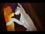  2015 blue_hair blush brown_eyes couple duo equine female friendship_is_magic green_eyes hair holding male mammal my_little_pony orange_hair pegasus sevenada soarin_(mlp) spitfire_(mlp) two_tone_hair wings wonderbolts_(mlp) 