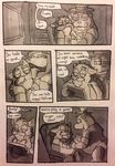  comic dialogue english_text five_nights_at_freddy&#039;s freddy_(fnaf) gay male mammal tanuki text uniparasite 