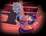  2015 alicorn_amulet bdsm bondage bound captured duo equine feathers female feral friendship_is_magic gag horn mammal my_little_pony radiantrealm rope rope_bondage tickling trixie_(mlp) twilight_sparkle_(mlp) unicorn 