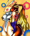  bandai digimon duo female lesbian lopunny nintendo pok&eacute;mon reijisakamoto renamon video_games 