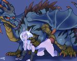  bestiality breasts cum cum_inside dragon female feral final_fantasy final_fantasy_xiv humanoid iceheart interspecies isgebind kayla-na male nipples penetration penis red_eyes scalie size_difference straight video_games wings 