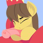  animal_genitalia big_macintosh_(mlp) brown_hair caramel_(mlp) duo equine faceless_male fellatio friendship_is_magic fur gay hair hooves horse horsecock hoverrover male mammal my_little_pony oral penis pony red_fur sex yellow_fur 