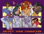  2024 ailurid anthro b.b._hood beads bear big_breasts black_body black_fur black_hair black_nose blue_hair bracelet breasts brown_hair canid canine canis capcom character_select cheetah clothed clothed_anthro clothed_female clothed_male clothing cosplay darkstalkers demitri_maximoff domestic_dog donovan_(darkstalkers) dynamite_(kadath) equid equine fangs felicia_(darkstalkers) felid feline female fur giraffe giraffid grin group gun hair handgun hi_res hood horse huge_breasts hunting_dog jackal jewelry jon_talbain lord_raptor male mammal markings markus_(kadath) morrigan_aensland nightshade_(kadath) nipples patrick_(kadath) pistol polar_bear prayer_beads puzzle_(kadath) ranged_weapon red_body red_fur red_hair red_panda ruby_(kadath) saluki sasquatch_(darkstalkers) sebastian_(kadath) sighthound sketchybug skimpy smile spots spotted_body spotted_fur teeth undead ursine vera_korzynski weapon werecanid werecanine werecreature weredog white_body white_fur white_hair yellow_body yellow_fur zombie 