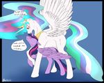  backlash91 blush duo equine female feral friendship_is_magic horn horse lesbian mammal my_little_pony my_little_pony_friendship_is_magic princess princess_celestia_(mlp) royalty rubbing twilight_sparkle_(mlp) winged_unicorn wings 