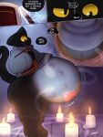 absurd_res anthro balls belly belly_expansion belly_nipples black_body clothing domestic_cat expansion felid feline felis genitals ghost google google_doodle hi_res magic magic_cat_academy male mammal mcerror momo_(google) multi_nipple navel nipples penis pregnant pregnant_anthro pregnant_male rapid_pregnancy robe robe_only soul_pregnancy spirit stretch_marks tail text unusual_pregnancy womb_tattoo