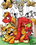  2015 applejack_(mlp) big_macintosh_(mlp) brother_and_sister discord_(mlp) earth_pony equine female feral forced friendship_is_magic group horse incest male mammal my_little_pony nekubi penetration pony sex sibling 
