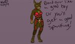  anthro athletic balls breasts canine dickgirl doberman dog english_text fur intersex mammal monster mother nilm/chase_(artist) nude parent penis penis_tip plain_background solo text wide_hips 