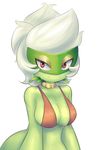  anthro big_breasts blush breasts clothing female flora_fauna flower hair humanoid looking_at_viewer nintendo plant pok&eacute;mon raggedy red_eyes roserade smile solo video_games 
