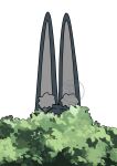  1girl absurdres animal_ears big_eared_miyabi_(meme) bush ear_focus fox_ears fox_girl hiding highres hoshimi_miyabi meme shinonome_nashi simple_background solo watermark white_background zenless_zone_zero 