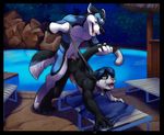  anal anthro canine cat chibi-marrow collar cum cum_in_ass cum_inside cumshot duo feline gay kealianwolf leash maho-gato male mammal master nude orgasm penetration penis pool precum sex slave wolf 