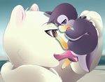  avian bear bird duo erection fellatio gay male mammal oral outside penguin penis polar_bear sex size_difference zapa 