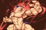  anthro anthrofied fire male muscles nintendo nude open_mouth pok&eacute;mon red_eyes solo typhlosion video_games waddledox 