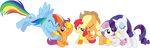  2015 absurd_res alpha_channel apple_bloom_(mlp) applejack_(mlp) earth_pony equine female feral friendship_is_magic group hi_res horn horse mammal masemj my_little_pony pegasus pony rainbow_dash_(mlp) rarity_(mlp) scootaloo_(mlp) sibling sisters sweetie_belle_(mlp) unicorn wings 