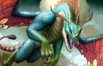  ambiguous_gender blizzard_entertainment blue_scales claws cloud cloudscape dragon faerie_dragon feral flying mountain official_art open_mouth purple_eyes scalie sky snow solo spread_wings unknown_artist video_games warcraft wings world_of_warcraft 