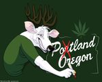  2015 anthro cervine deer drugs kobi_lacroix male mammal marijuana marker portland smoking solo stoned 