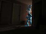  ambiguous_gender animatronic anthro blue_body cgi door five_nights_at_freddy&#039;s five_nights_at_freddy&#039;s_2 inside lagomorph machine mammal mechanical rabbit robot scared solo source_filmmaker toy_bonnie_(fnaf) walking yoshi33866 