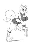  anthro breasts canine clothed clothing crossgender female fox fox_mccloud kevinsano mammal nintendo solo star_fox video_games zero_suit zero_suit_fox 