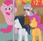  anus backsack balls black_hair clitoris cum dock dragon equine eyewear female feral friendship_is_magic group hair horse male mammal multiverseequine my_little_pony penis perineum pink_hair pinkie_pie_(mlp) pole pony presenting puffy_anus pussy pussy_juice rumble_(mlp) scalie scootaloo_(mlp) smile spike_(mlp) stripper stripper_pole sunglasses underhoof young 